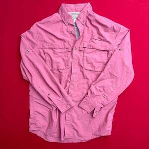 Women's L.L. Bean L/S Fly Fishing Vented Button up Shirt SIZE MEDIUM